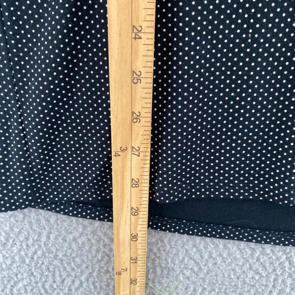 J Jill Top Womens Extra Small Black Polka Dot Wearever Long Sleeve Knit Stretch - Picture 9 of 10